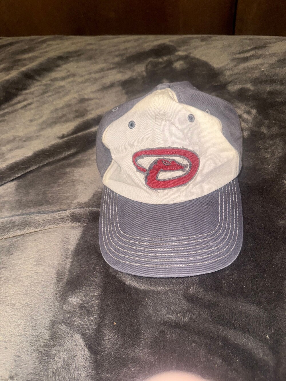 Fan Favorite Adjustable Diamondbacks Baseball Cap Navy Blue White Red Underbill